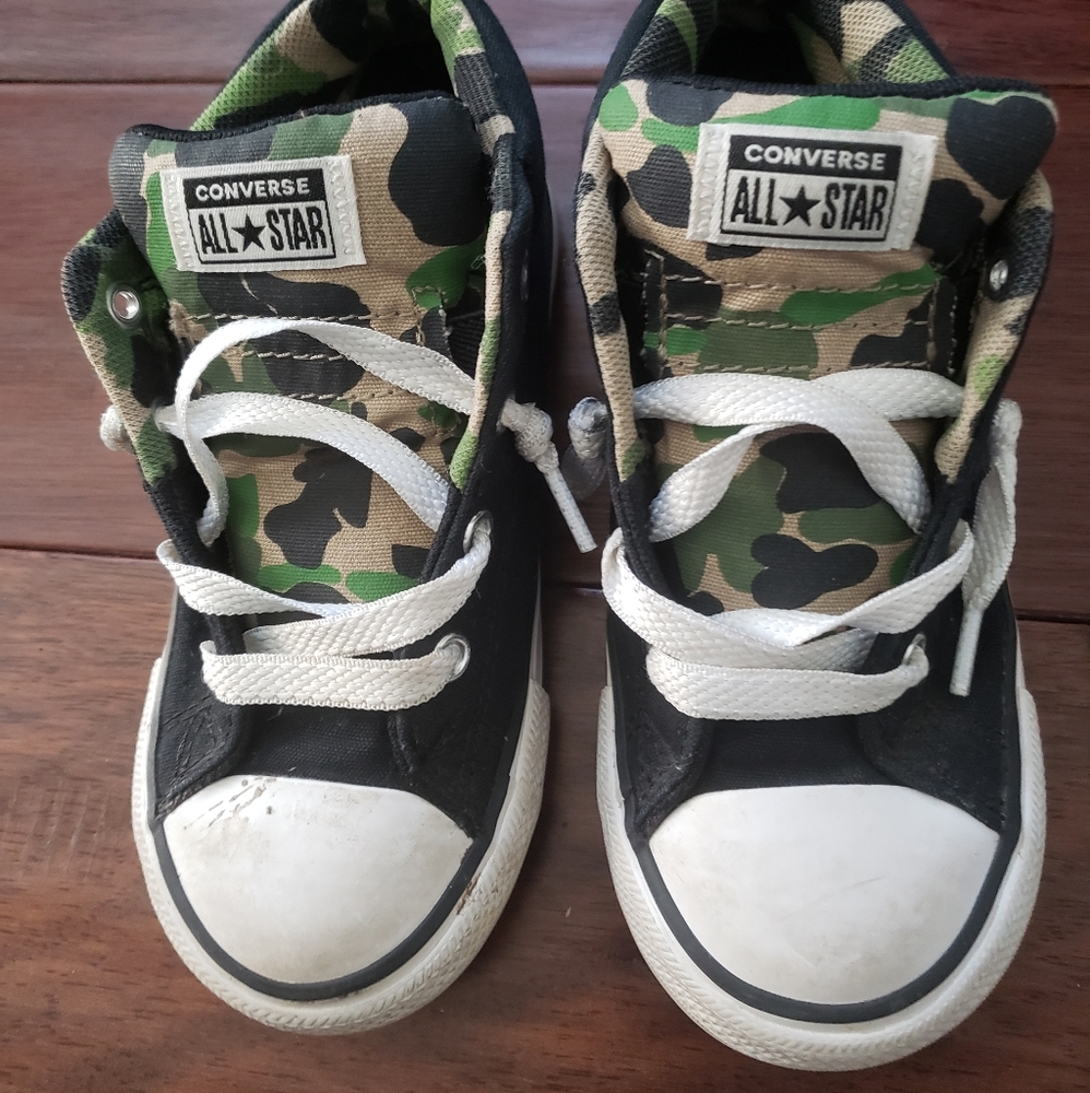 Black White & Camo Preowned Converse